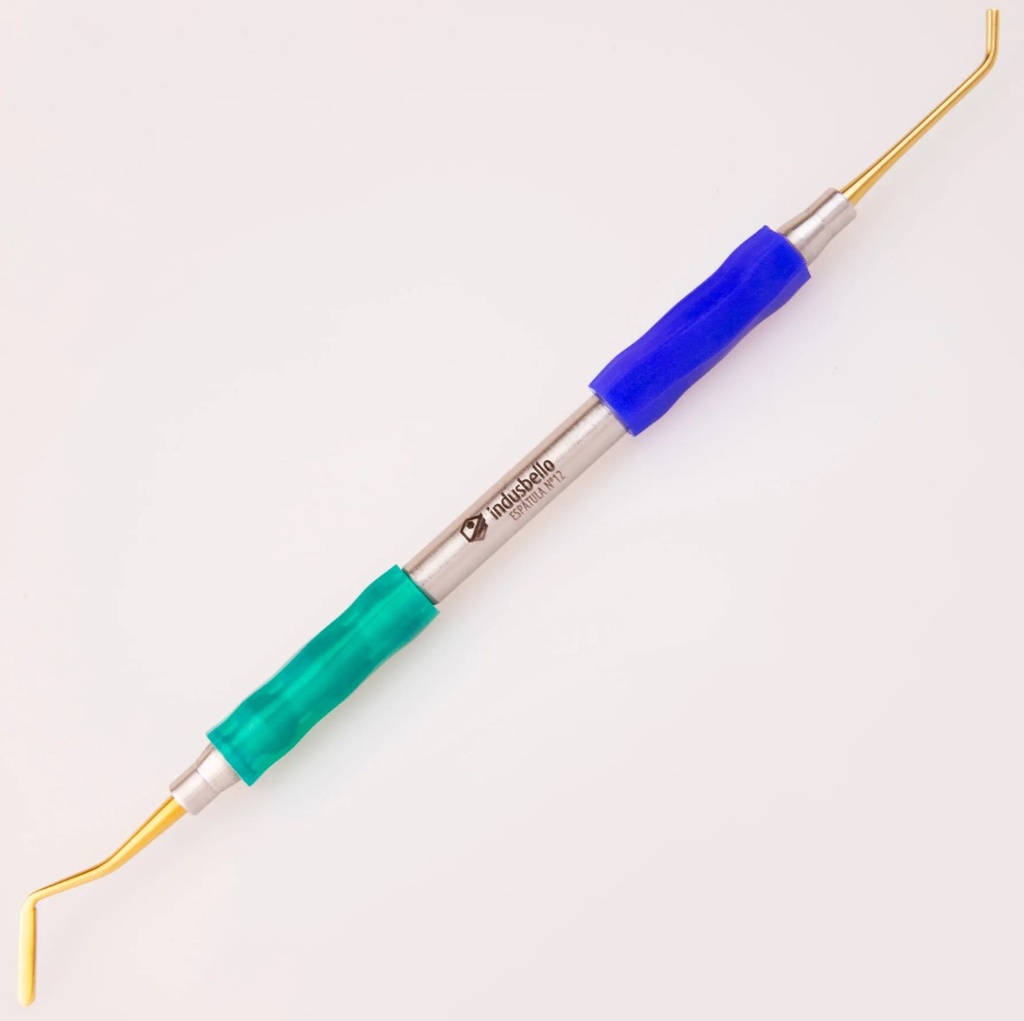 Espátula Composite Titanio - Mango Anatómico - Espátula lado y frente - Medisporex