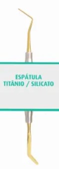 Espátula Composite Titanio - Mango Anatómico siliconado - Indusbello