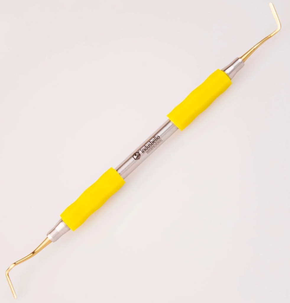 Espátula Composite Titanio - Mango Anatómico - Espátula lado y frente - Medisporex