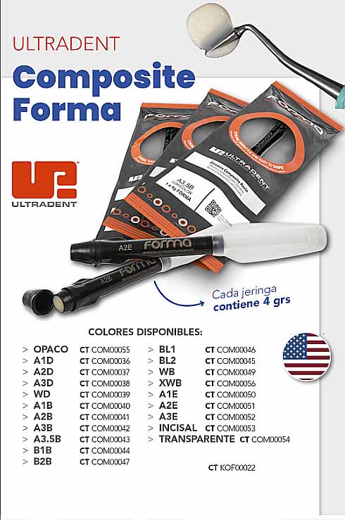 Composite / Resina -  FORMA  - Nano hibrida 4g - ULTRADENT