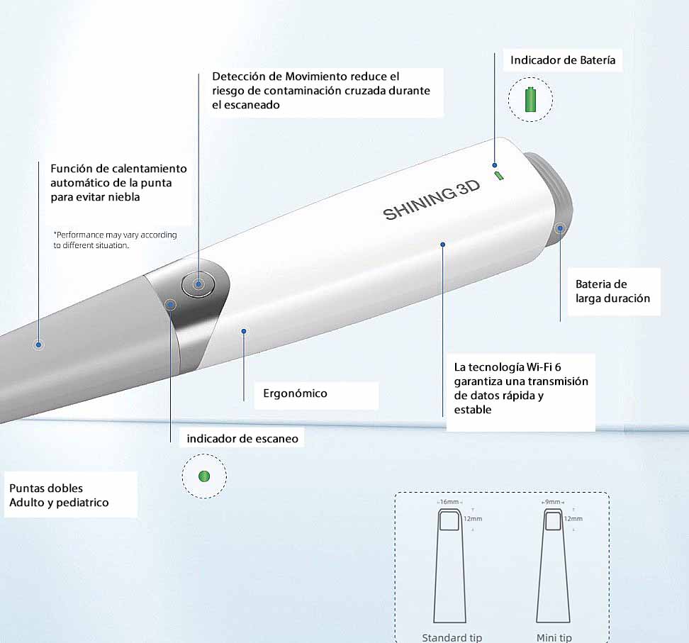 Escaner Scanner Aoralscan 3 - Intraoral- Inalámbrico - Shining 3D