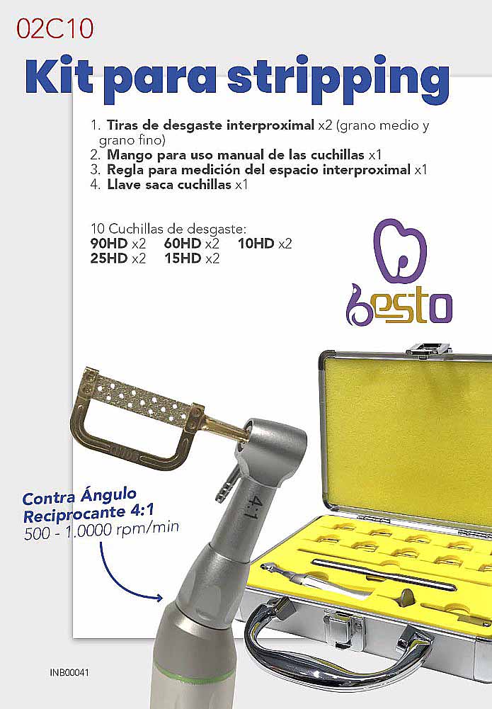 Kit contraangulo 4:1 para stripping S-11 1021 M4 - TEALTH