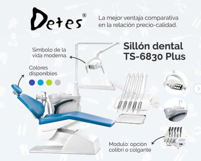 Sillon equipo Dental TS-6830 - Colibrí - Detes