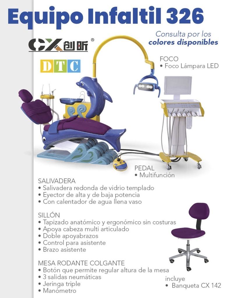 Equipo Sillón Dental Infantil 326 - CX