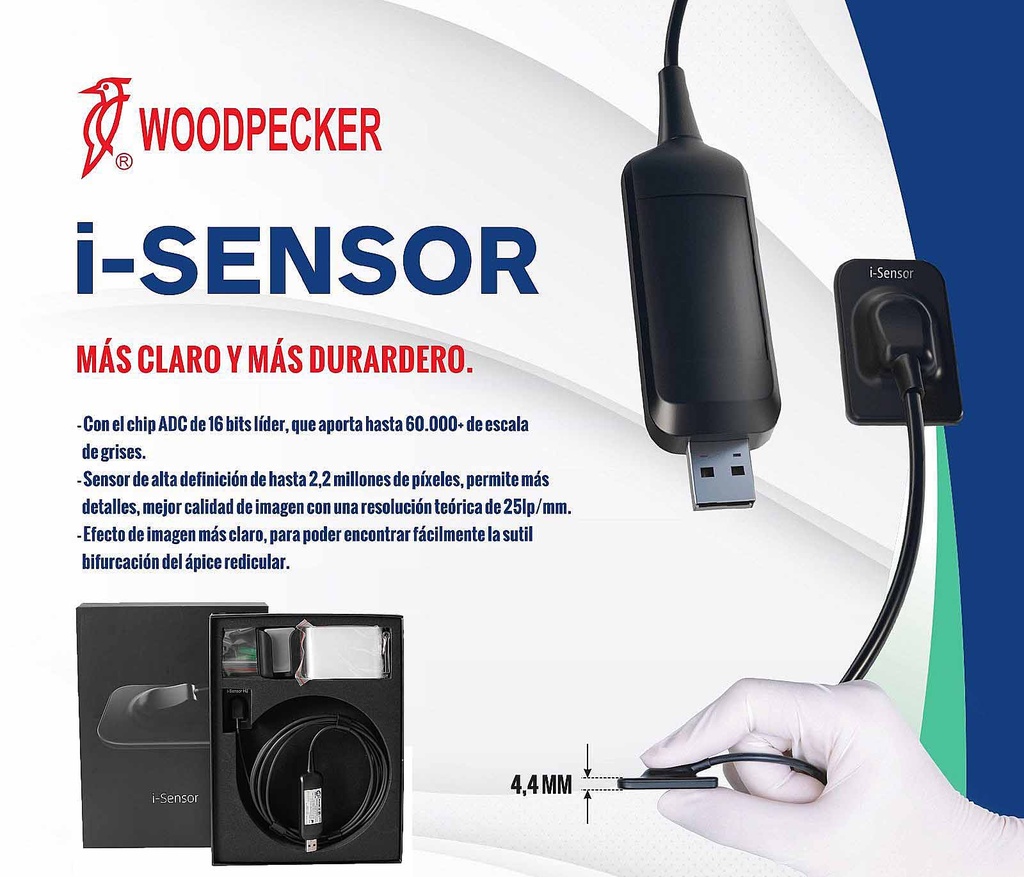 Radiovisógrafo Sensor RX Digital - i SENSOR - WOODPECKER 