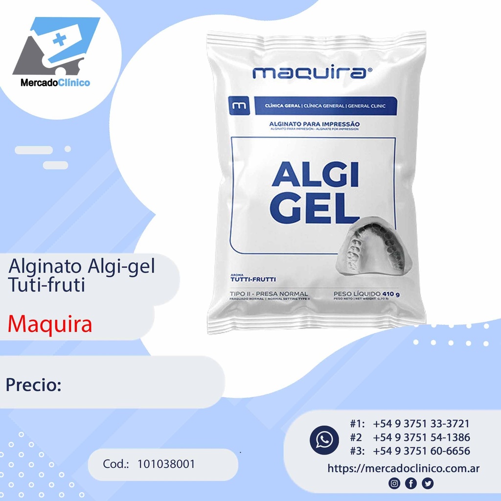 Alginato ALGI-GEL - Maquira