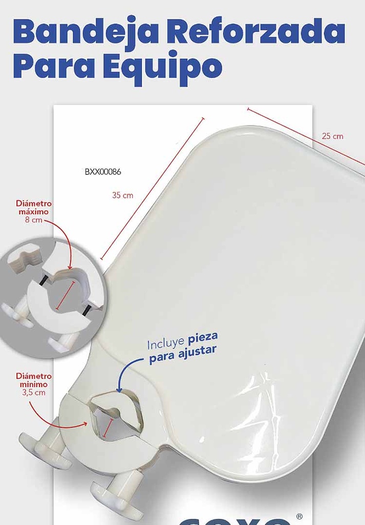 Mesa / Bandeja auxiliar para cualquier sillon dental - Coxo