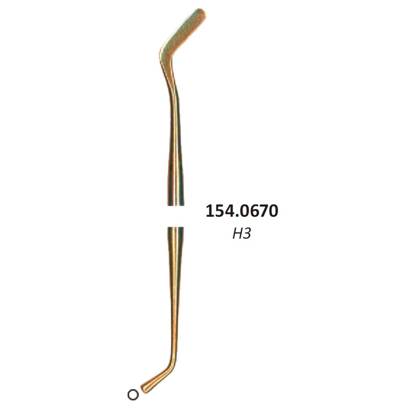Espátula Composite Titanio - Mango Anatómico - Espátula lado y atacador - Medisporex