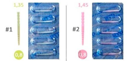 Kit Macro-Lock Post Illusion X-RO. Postes de fibra para restauración dental - RTD