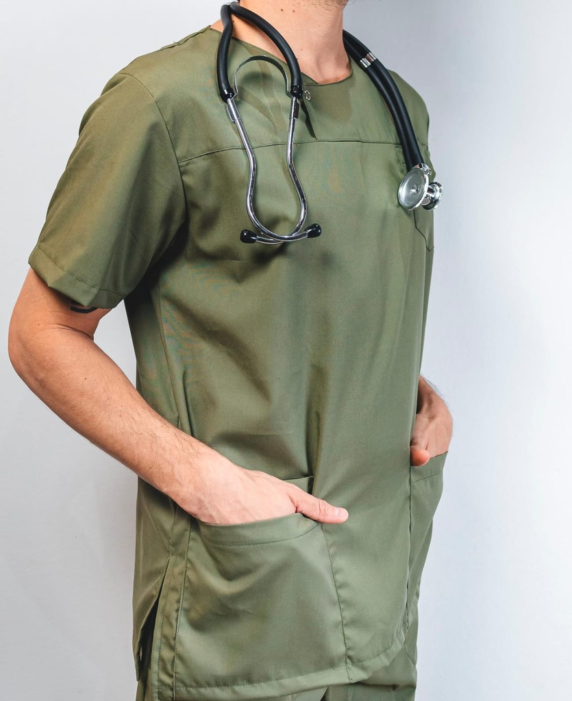 Ambo Greg - Pantalón y chaquetilla -Verde Oliva - Masculino - Angustifolia