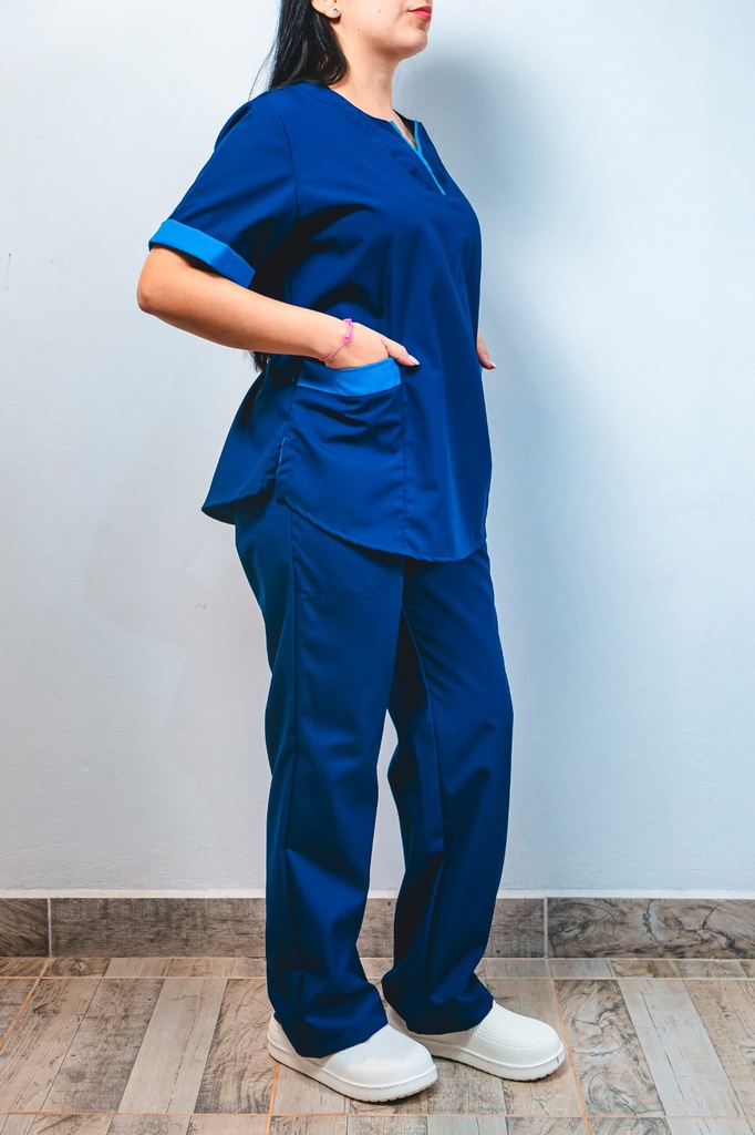 Ambo Mai - Pantalón y chaquetilla - Azul Y Celeste - Femenino - Angustifolia