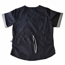 Ambo Mai - Pantalón y chaquetilla - Negro con detalles en gris - Femenino - Angustifolia