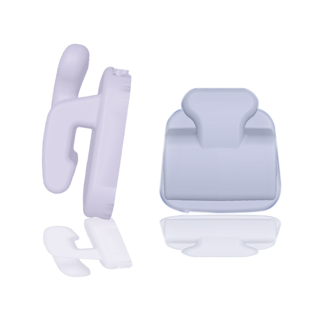 Bracket Caso lingual Clip - Estético - c/ gancho Sup +3 arcos Niti Thermo - Tecnident 