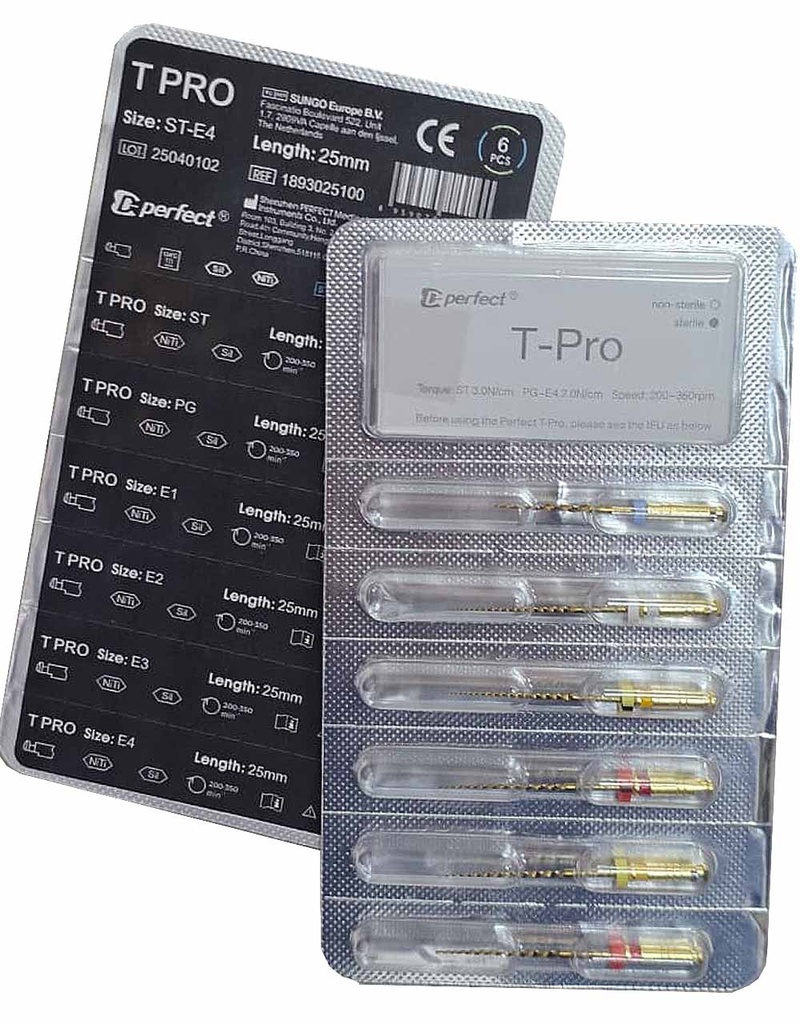 Limas mecanizada  flexible T-Pro x 6 de 25mm - Perfect