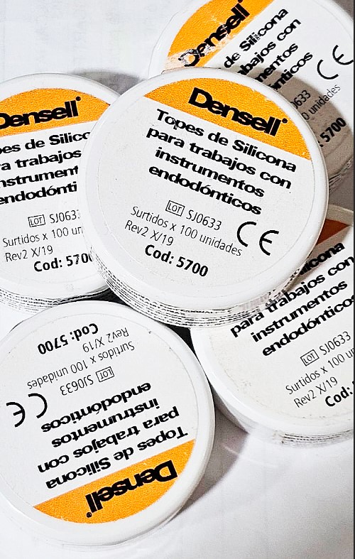 Topes de silicona p/ endodoncia x100 - densell
