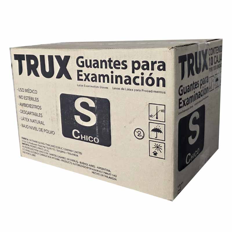 Guantes Latex - Cajita X 100 Un - TRUX 