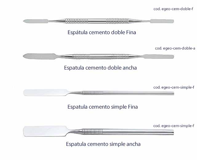 Espátula p/ cemento doble fina - Egeo