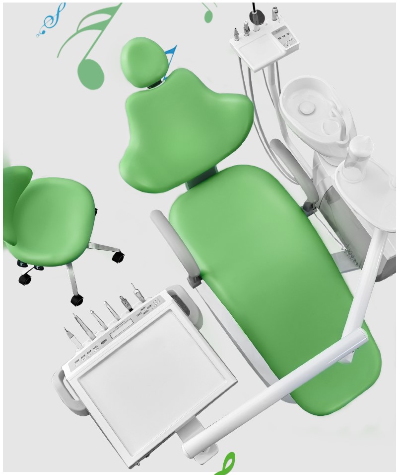 sillon odontologico x1 verde colgante - cingol