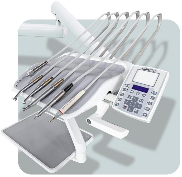 Equipo sillón odontológico X5 Colgante, con Banqueta, foco LED y pantalla táctil - CINGOL