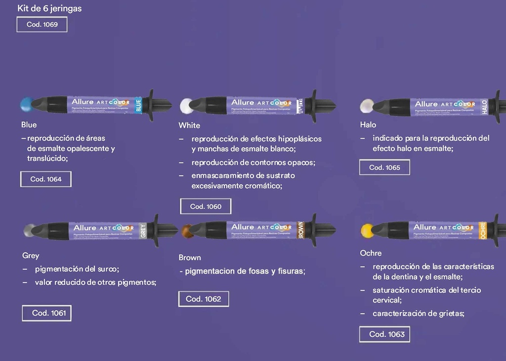 Cosmos Creation Maquillaje para provisorios - 7 jeringas + 1 glaze - YLLER (copia)