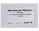 Abrebocas - separador plastico c/ protector de lengua - MEDIO X2 un. - Easydent