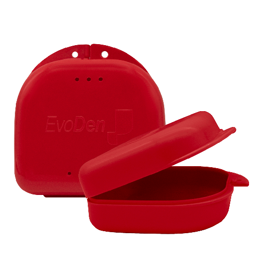 Caja / Box para placas ortodoncia/dentadura  x 14 unidades