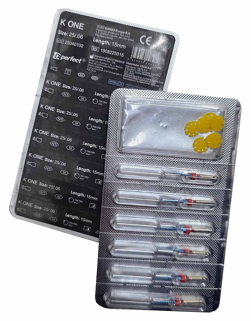 Limas mecanizada  PX WAVE x 4  de 25mm - Perfect