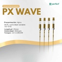 Limas mecanizada  PX WAVE x 4  de 25mm - Perfect