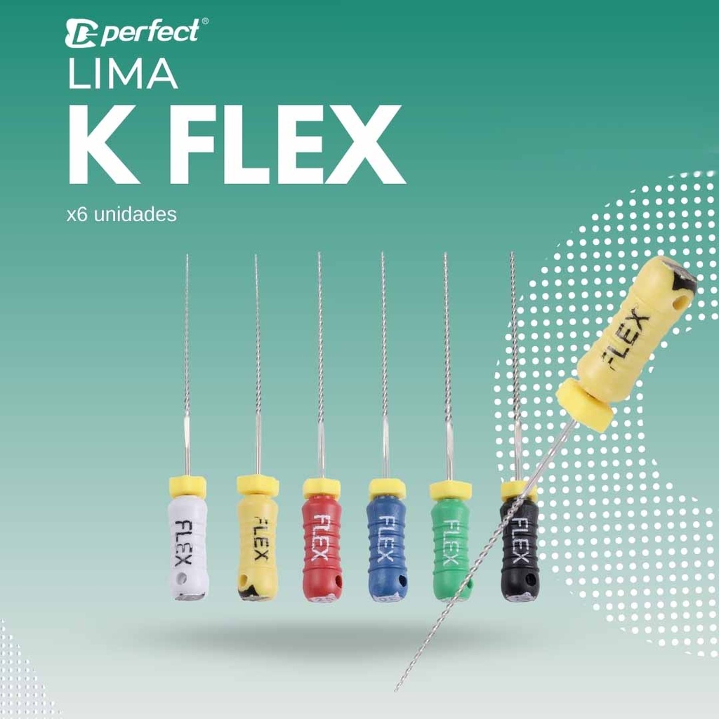 Limas K FLEX 15 al 40 (primer Serie)- X6 Unidades - 21,  25 o 31 mm - Perfect