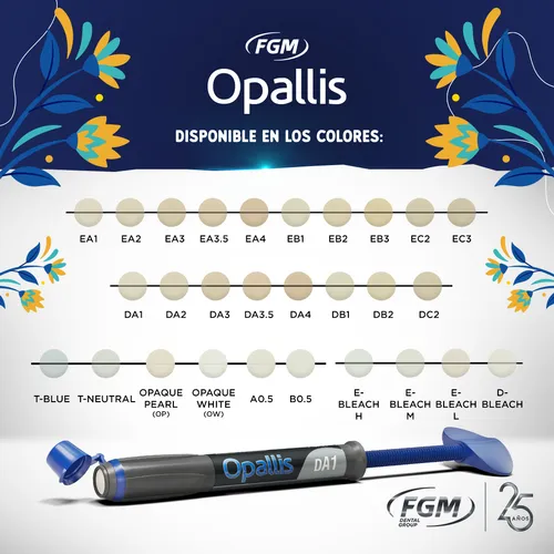 Composite Llis Nanohibrida jeringa de 4g  (Incisal viene en 3g) - FGM