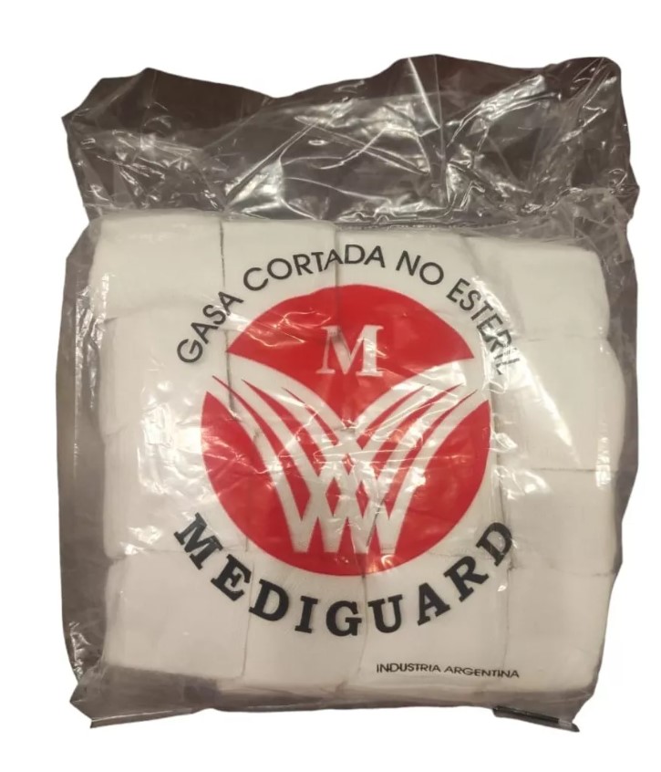 GASAS TROZADA - 5 X 5 cm (500 gramos) -MEDIGUARD