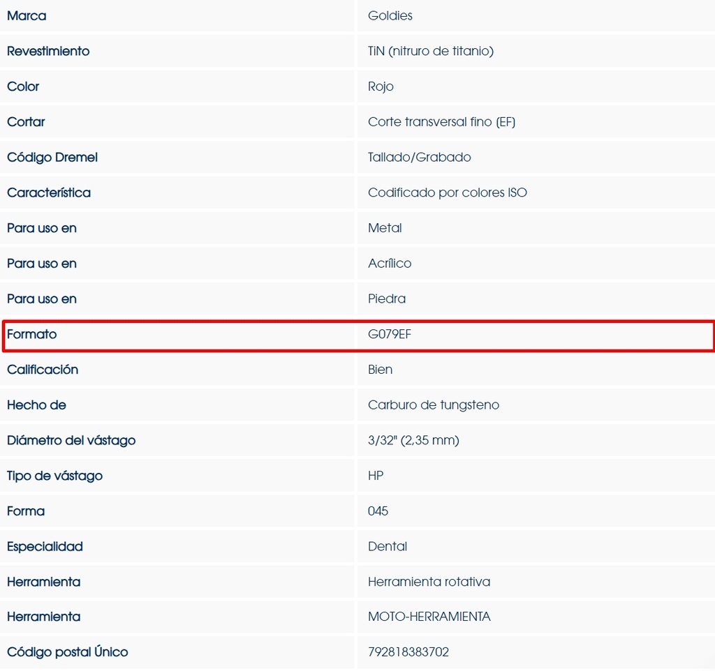 Fresones Euro Carbide Goldies -HP  Regular Cros Cut : (E) - Dedeco