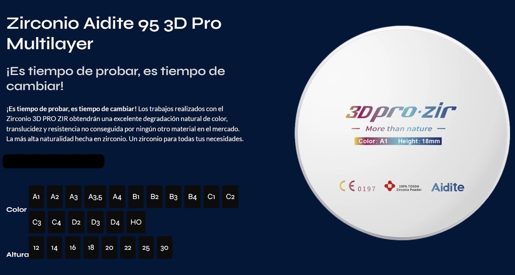 Kit cerámicas Stain / glaze All porcelain  Aesthetic of choise - Aidite (copia)