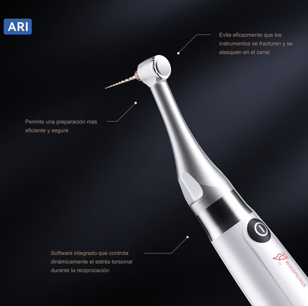 Micromotor p/ endodoncia mecanizada + Localizador ENDORADAR PRO ARI - Woodpecker