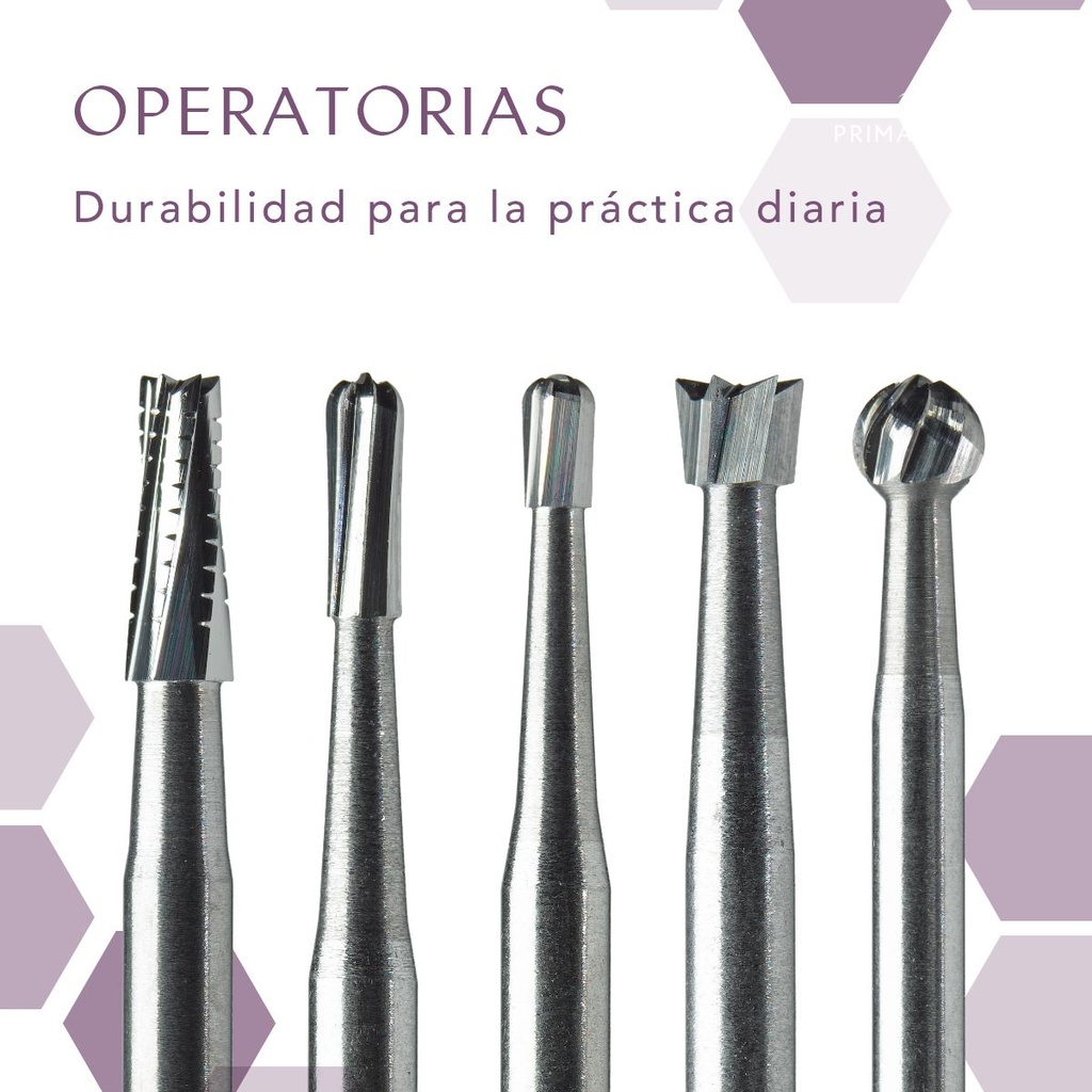 Fresa de carburo redonda extra larga CB1.316 - VERDENT