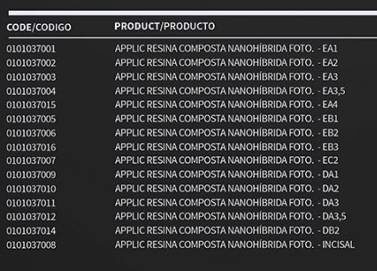 Resina APPLIC nano Hibrida - 4gr - MAQUIRA