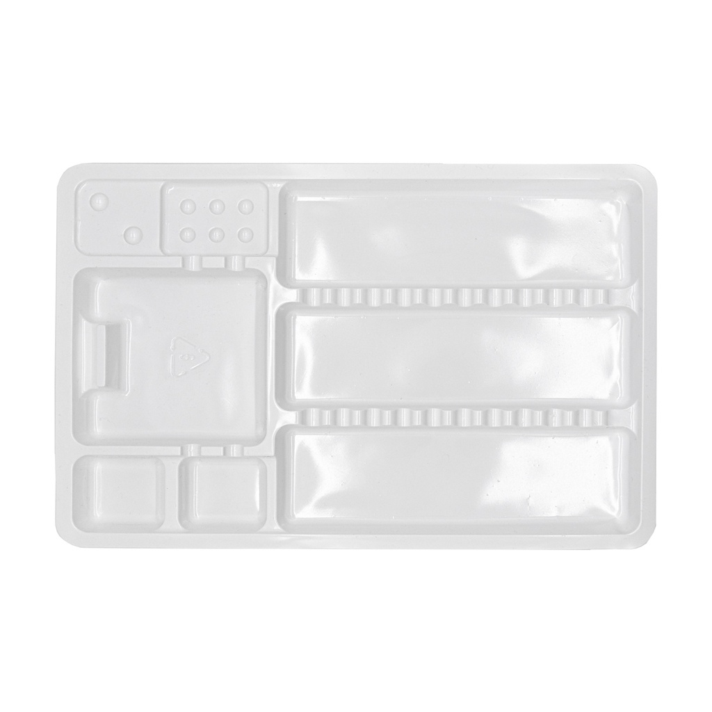 Bandeja plástica descartable DPT04 , Superficie Lisa - 289 x 190 x 17 mm - Cotisen
