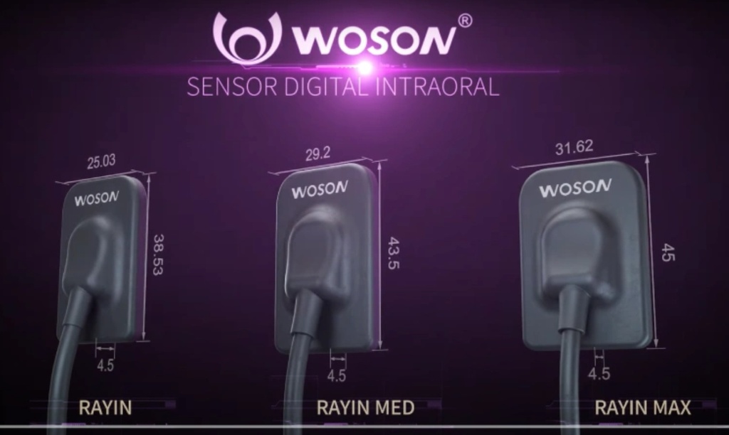Radiovisógrafo / RVG / modelo rayin USB directo -1.5 med HD 25pl - 20micras con posicionador (34*33mm2 area activa) - Woson