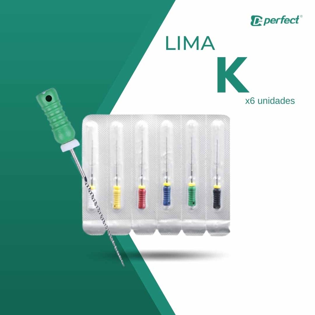 Limas K del 15 al 40 (primer Serie)- X6 Unidades - 21 , 25  o 31 mm - Perfect