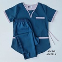 Ambo Amelia Gris Topo - Pantalón y Chaquetilla - Masculino - Inprof