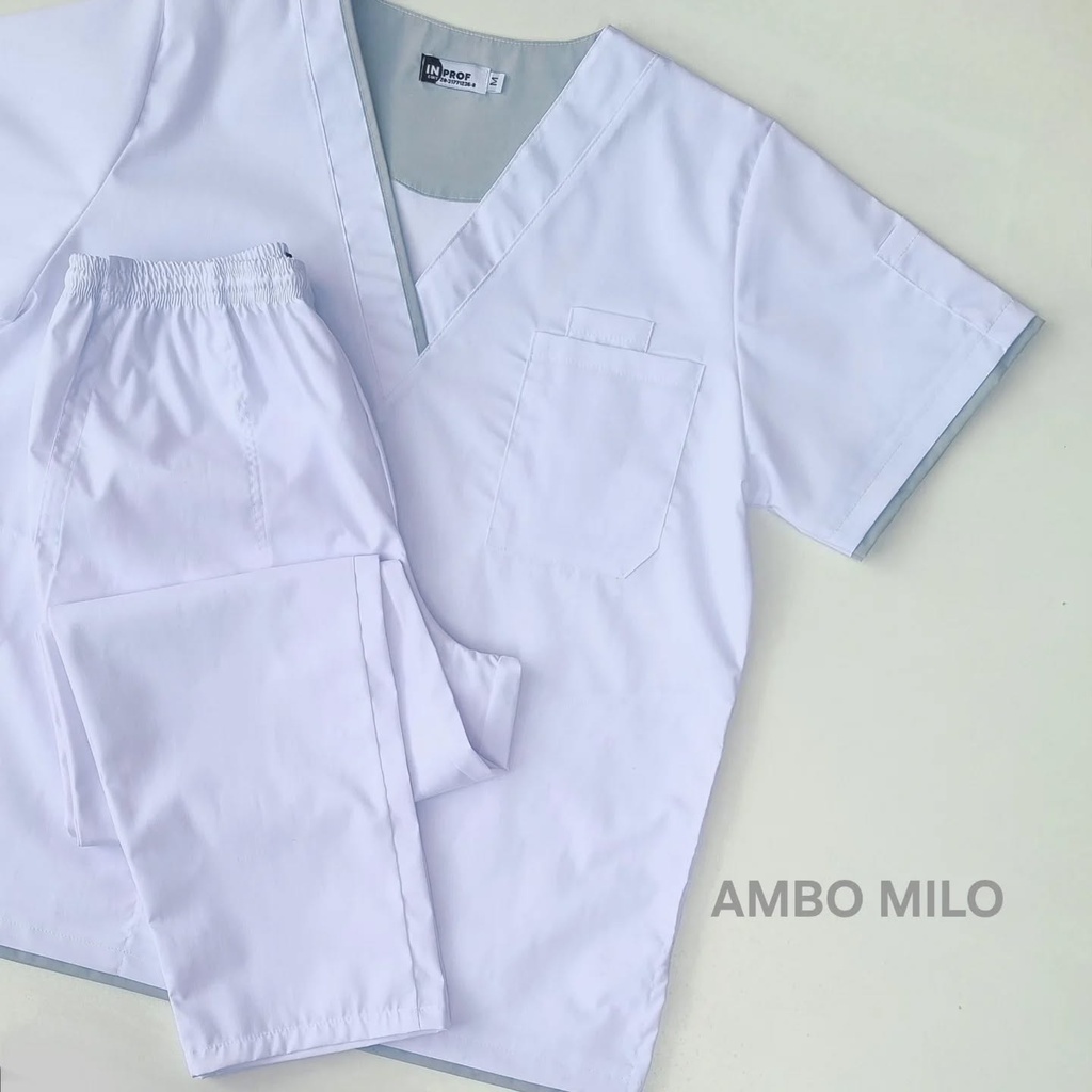 Ambo Milo Blanco - Pantalón y Chaquetilla - Masculino - Inprof