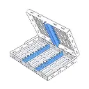 Cassette inoxidable para autoclave Medidas: 18 x 14 x 2.2 cm PARA 10 INSTRUMENTOS - BELKYS