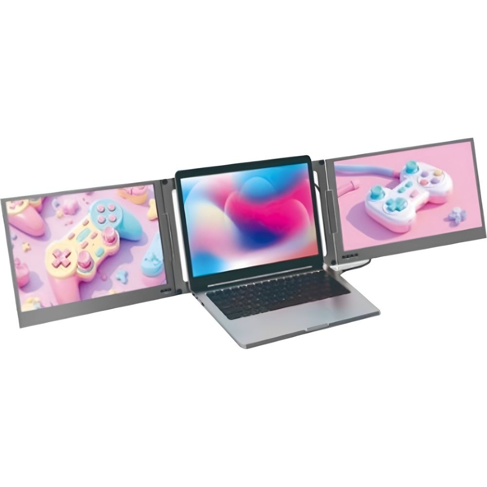 Monitor Portátil Dual Satellite A-DM1501 15.6" FHD para Notebook de 16” - Negro