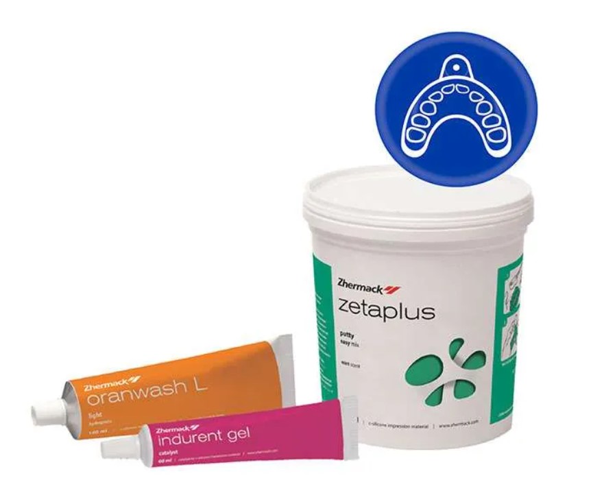 Silicona  condensación pesada  Zetaplus intro Kit (Masa-Fluida-Activador) - Zhermack
