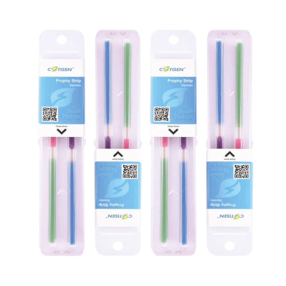 Tiras de pulir composite 4mm, caja x 50u (grueso, medio, fino y extrafino) - COTISEN