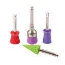 Goma siliconada para profilaxis, cono acanalado HARD  o  SOFT - Cotisen