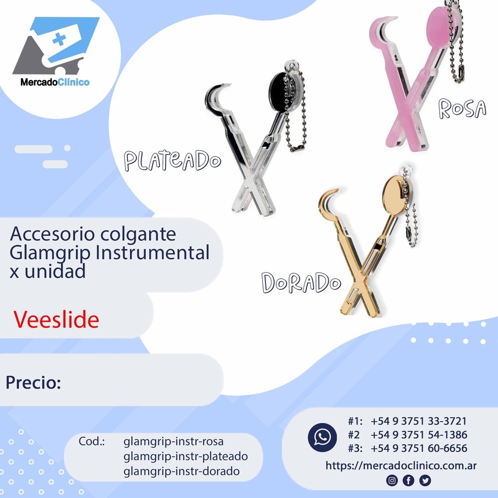 Accesorio colgante / llavero Glamgrip Instrumental - VEESLIDE