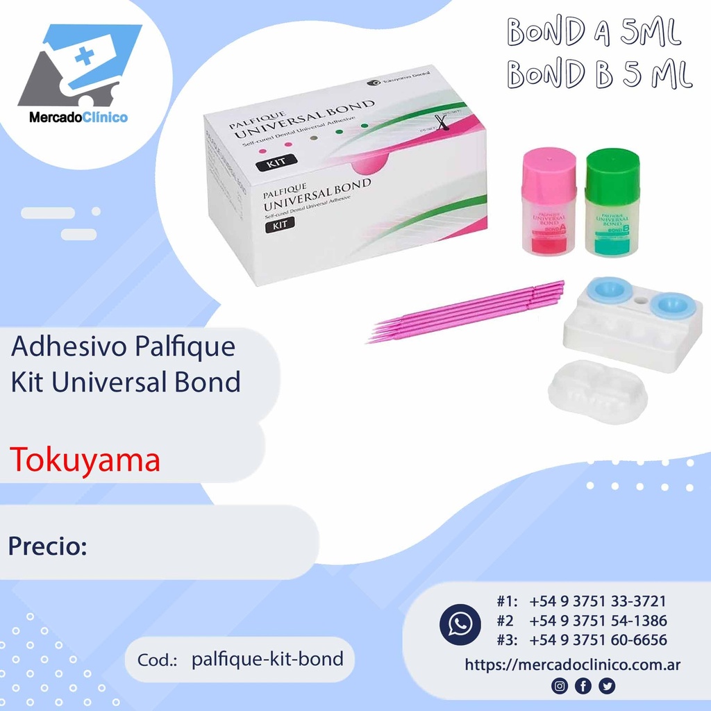 Adhesivo Palfique Kit Universal Bond - Tokuyama