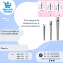 Postes de metal Intraradicular - REFORPOST - x 5 unidades - Angelus