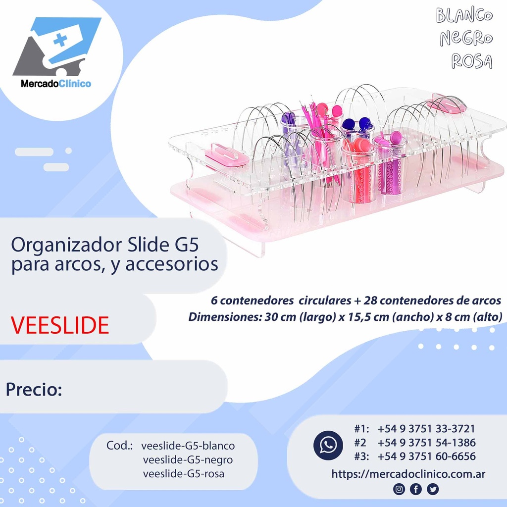 Organizador Slide G5, para arcos y accesorios - VEESLIDE